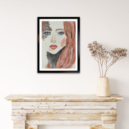 Red Wall Art Decor - Beautiful Woman Painting | Red Skelton Artwork