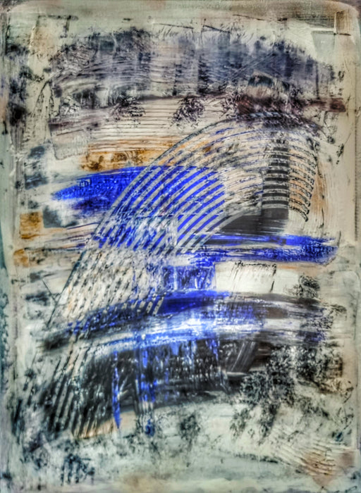 Blue Strike, Abstract Wall Art, Print, Blue Abstract Painting, Modern Abstract Art
