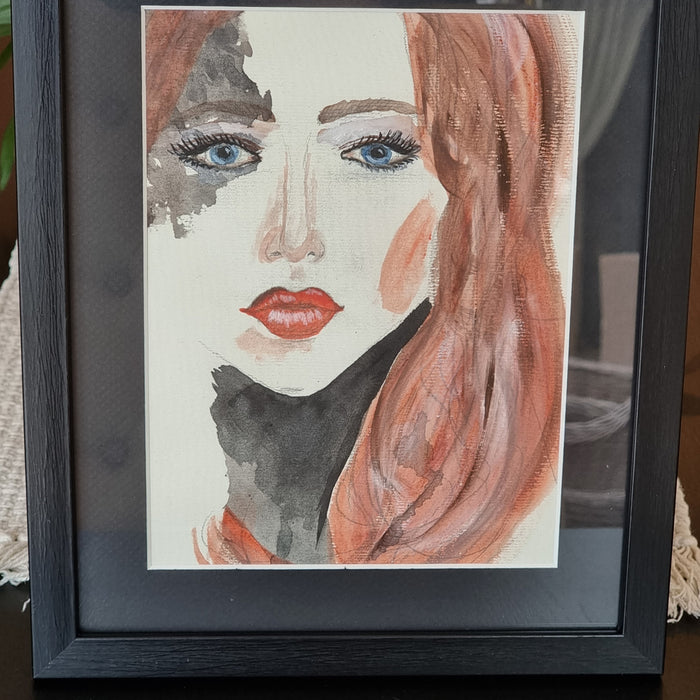 Red Wall Art Decor - Beautiful Woman Painting | Red Skelton Artwork